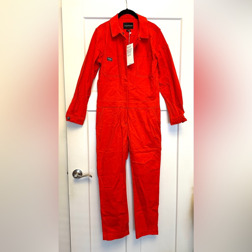 Wildfang Bright Red Jumpsuit